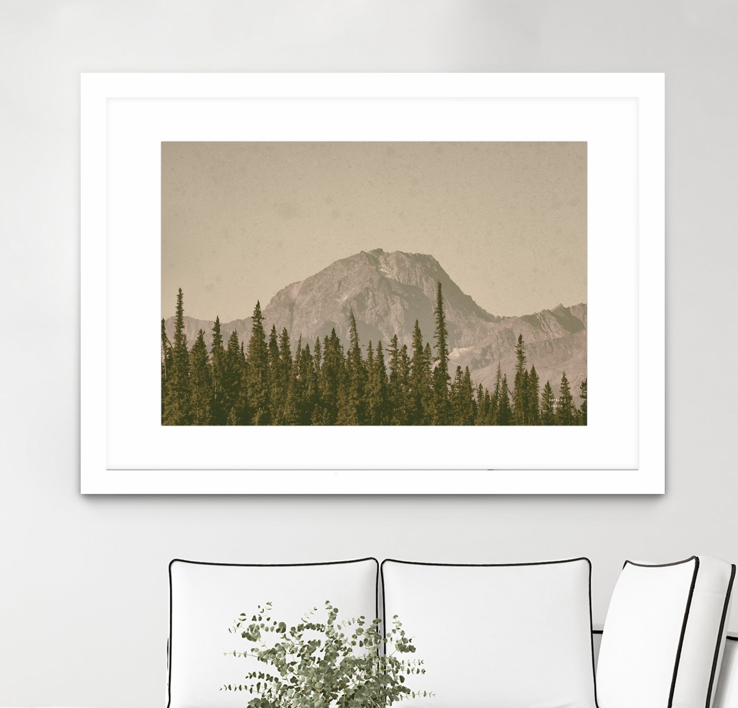 Mountainous IV by Nathan Larson on GIANT ART - brown