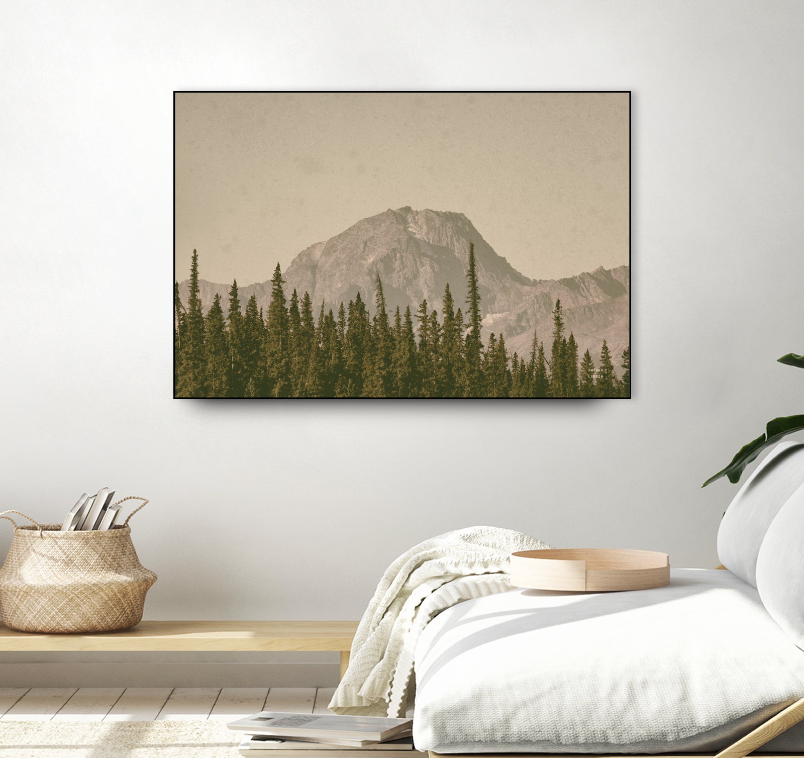 Mountainous IV by Nathan Larson on GIANT ART - brown