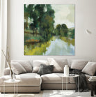 Willows by the Pond I by Silvia Vassileva on GIANT ART - blue