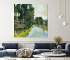 Willows by the Pond I by Silvia Vassileva on GIANT ART - blue