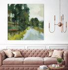 Willows by the Pond I by Silvia Vassileva on GIANT ART - blue