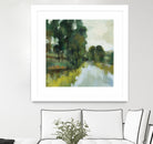 Willows by the Pond I by Silvia Vassileva on GIANT ART - blue