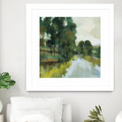 Willows by the Pond I by Silvia Vassileva on GIANT ART - blue