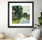 Willows by the Pond I by Silvia Vassileva on GIANT ART - blue