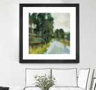Willows by the Pond I by Silvia Vassileva on GIANT ART - blue
