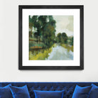 Willows by the Pond I by Silvia Vassileva on GIANT ART - blue