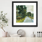 Willows by the Pond I by Silvia Vassileva on GIANT ART - blue