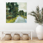 Willows by the Pond I by Silvia Vassileva on GIANT ART - blue