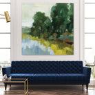 Willows by the Pond II by Silvia Vassileva on GIANT ART - blue