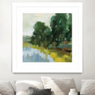 Willows by the Pond II by Silvia Vassileva on GIANT ART - blue