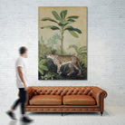 King of the Jungle II by Julia Purinton on GIANT ART - beige botanical framed canvas