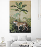 King of the Jungle II by Julia Purinton on GIANT ART - beige botanical framed canvas