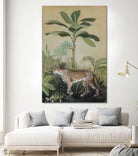King of the Jungle II by Julia Purinton on GIANT ART - beige botanical framed canvas