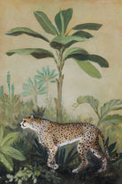 King of the Jungle II by Julia Purinton on GIANT ART - beige botanical framed canvas