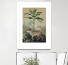 King of the Jungle II by Julia Purinton on GIANT ART - beige botanical framed canvas