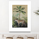 King of the Jungle II by Julia Purinton on GIANT ART - beige botanical framed canvas