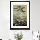 King of the Jungle II by Julia Purinton on GIANT ART - beige botanical framed canvas