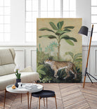 King of the Jungle II by Julia Purinton on GIANT ART - beige botanical framed canvas