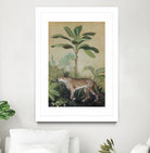 King of the Jungle II by Julia Purinton on GIANT ART - beige botanical framed canvas