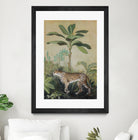 King of the Jungle II by Julia Purinton on GIANT ART - beige botanical framed canvas
