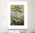 King of the Jungle II by Julia Purinton on GIANT ART - beige botanical framed canvas