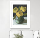 Trio by Pamela Munger on GIANT ART - grey botanical