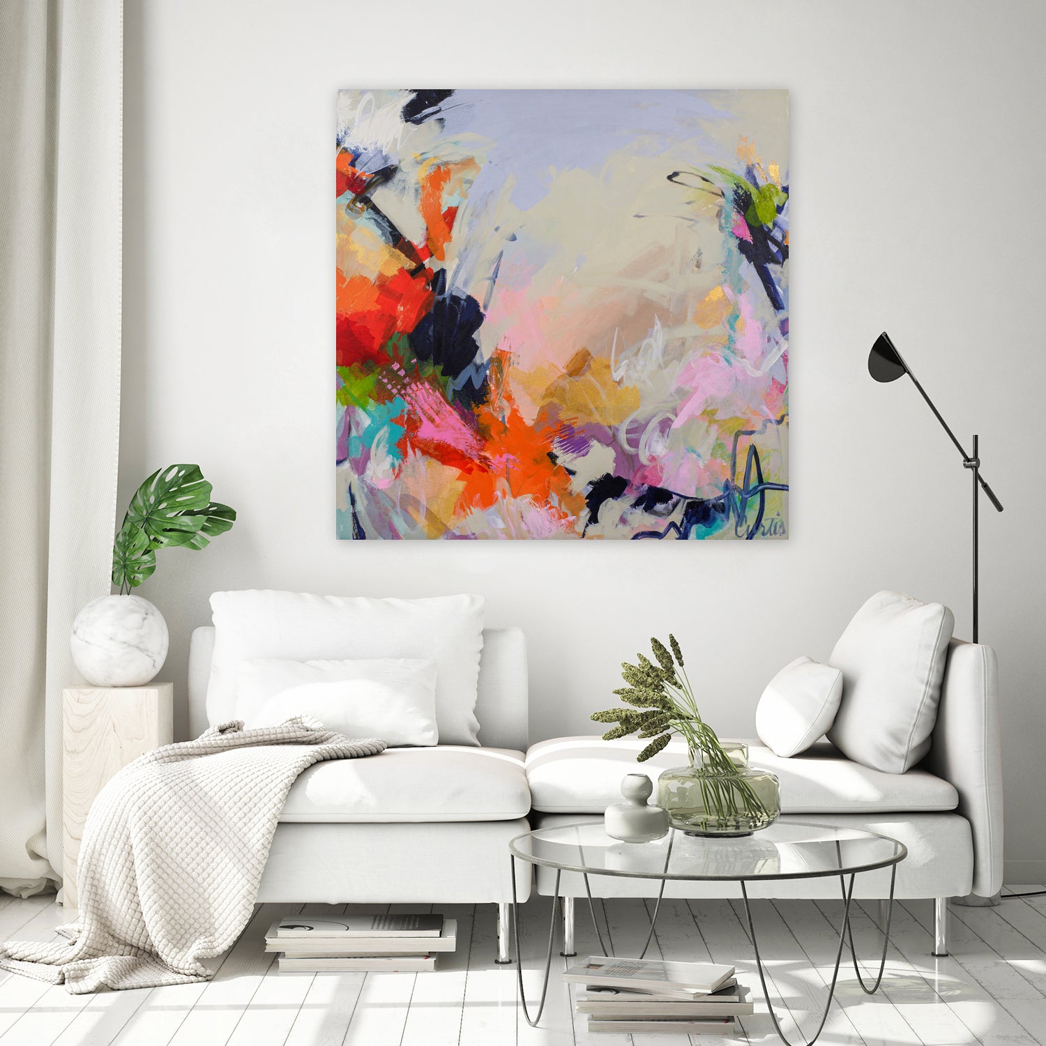 Abstract Forms by Joan Curtis on GIANT ART - blue abstracts