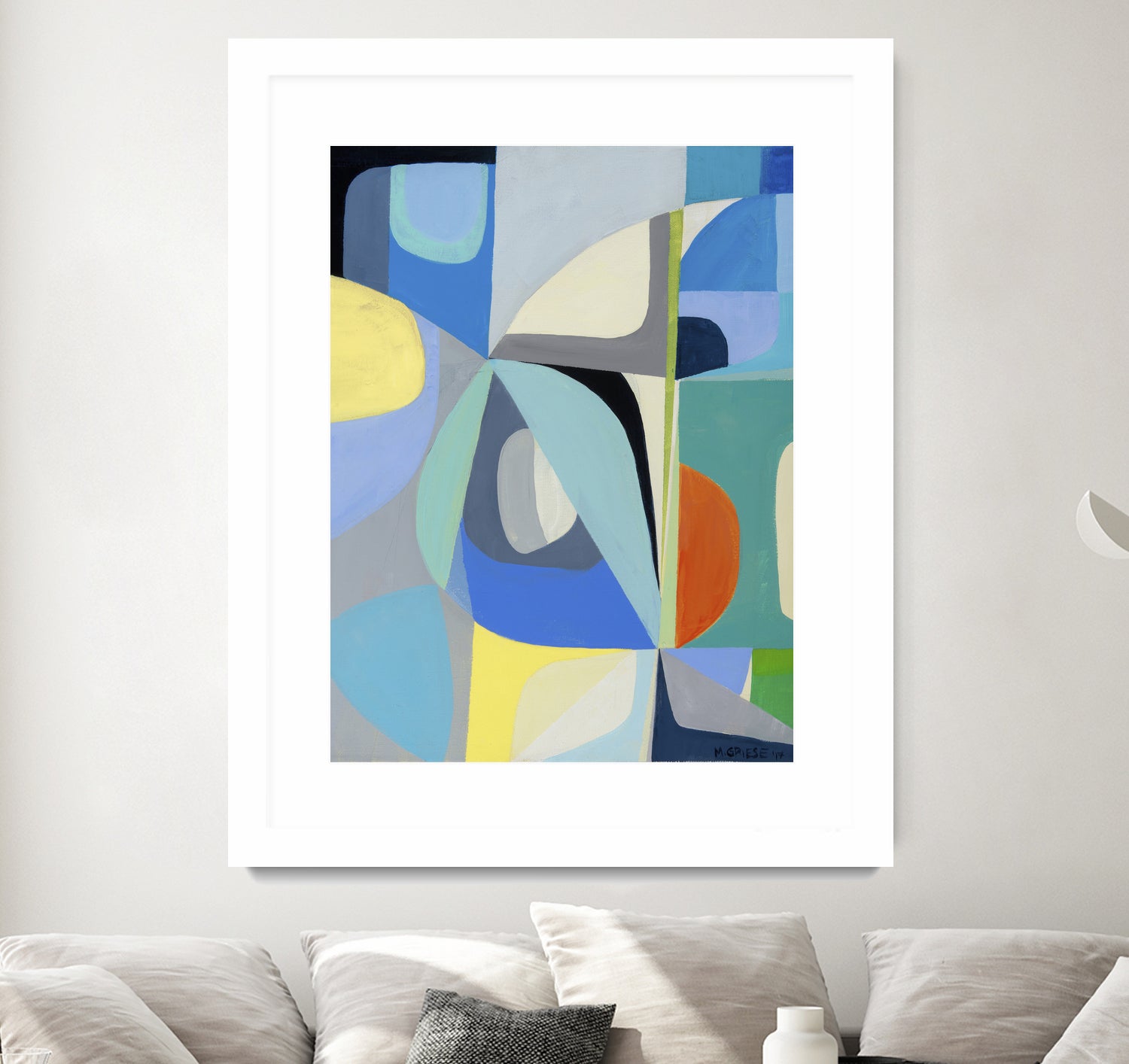 Window of Peace by Marion Griese on GIANT ART - orange abstract