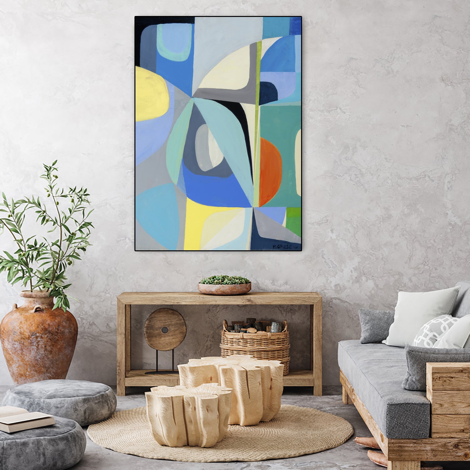 Window of Peace by Marion Griese on GIANT ART - orange abstract