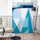 Frozen Shores by Marion Griese on GIANT ART - blue abstract