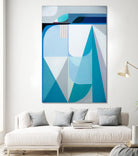 Frozen Shores by Marion Griese on GIANT ART - blue abstract