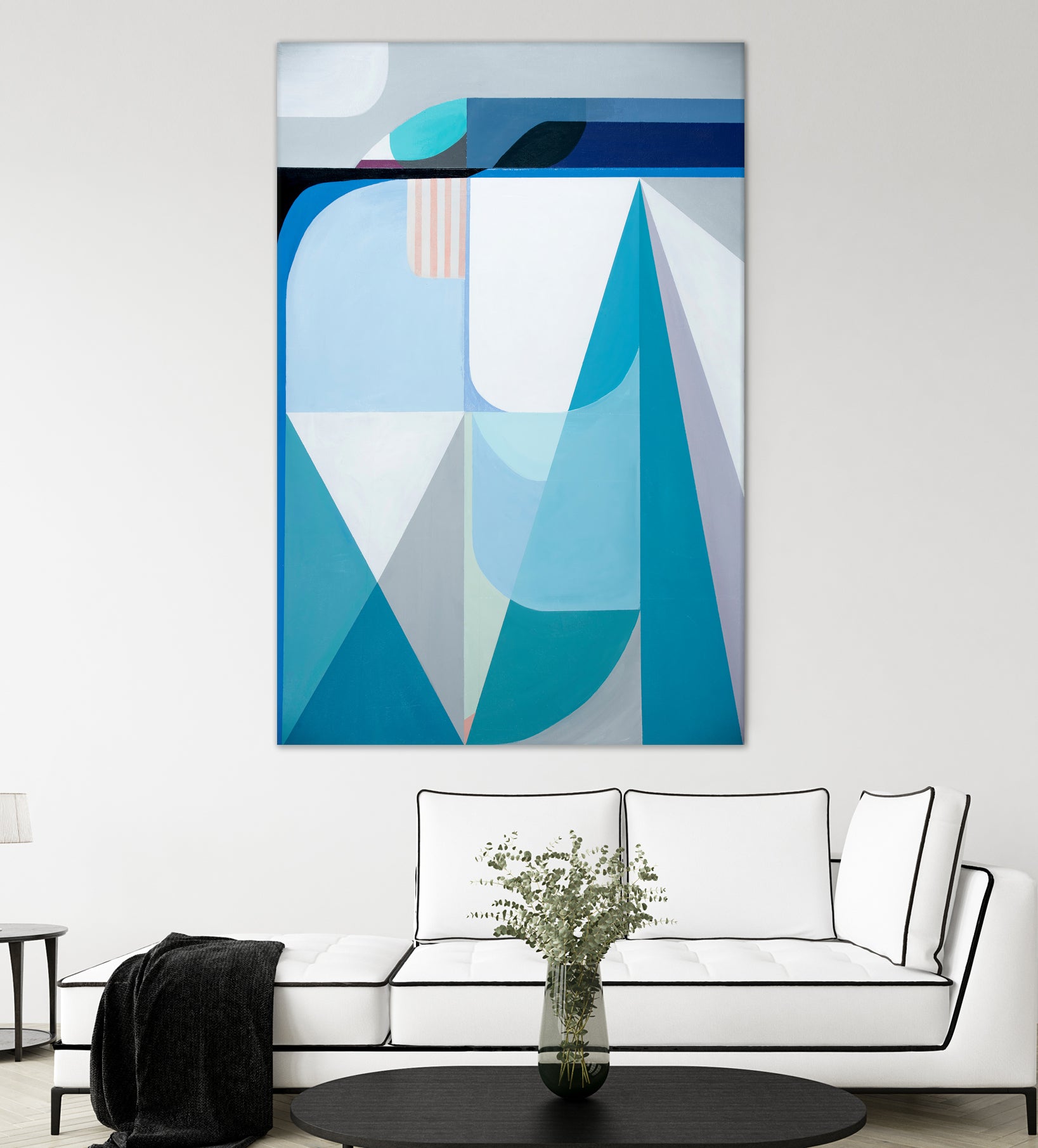 Frozen Shores by Marion Griese on GIANT ART - blue abstract