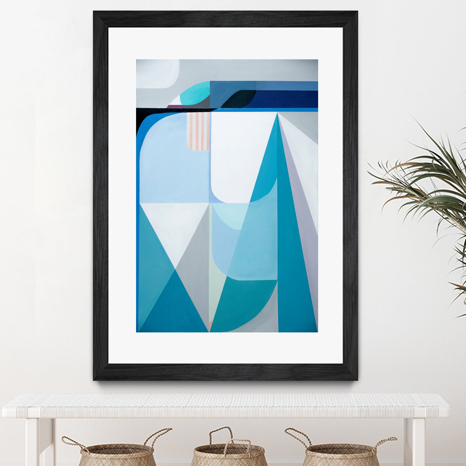 Frozen Shores by Marion Griese on GIANT ART - blue abstract