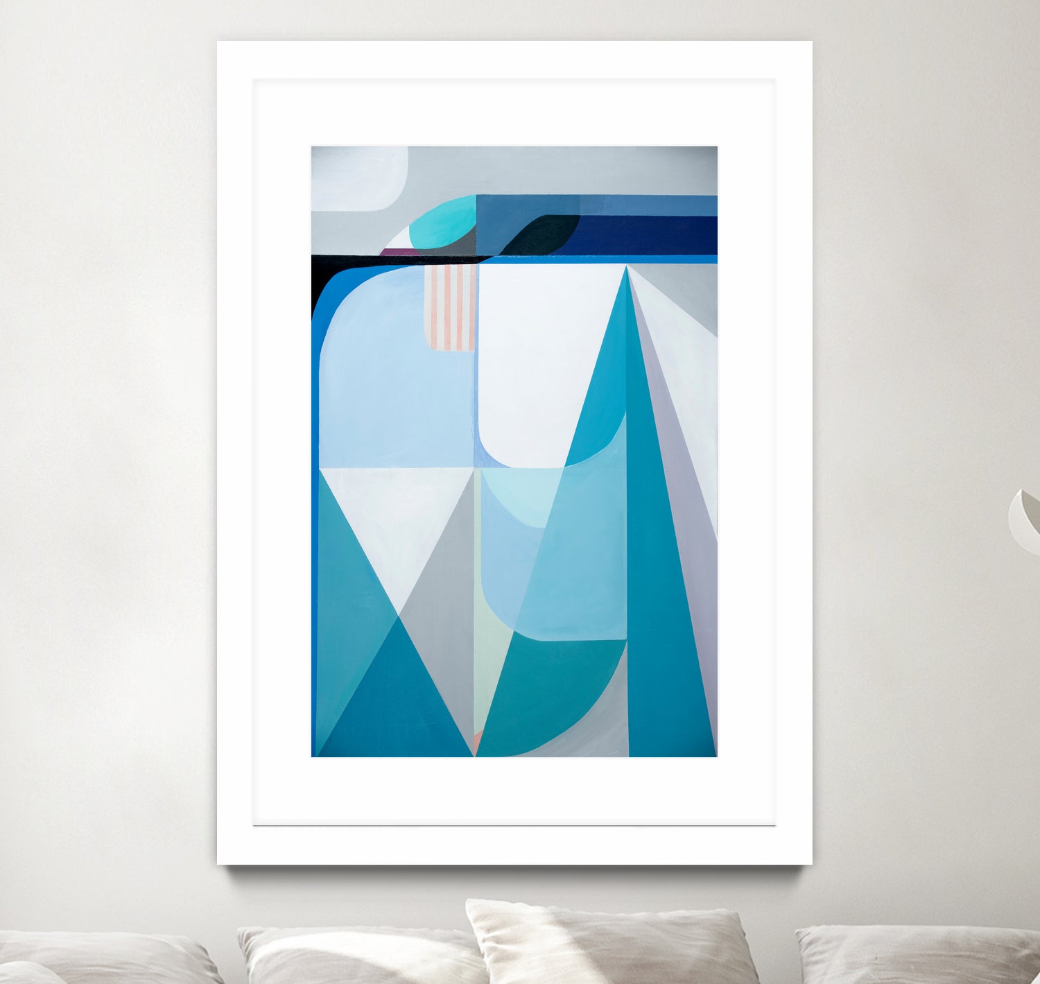 Frozen Shores by Marion Griese on GIANT ART - blue abstract