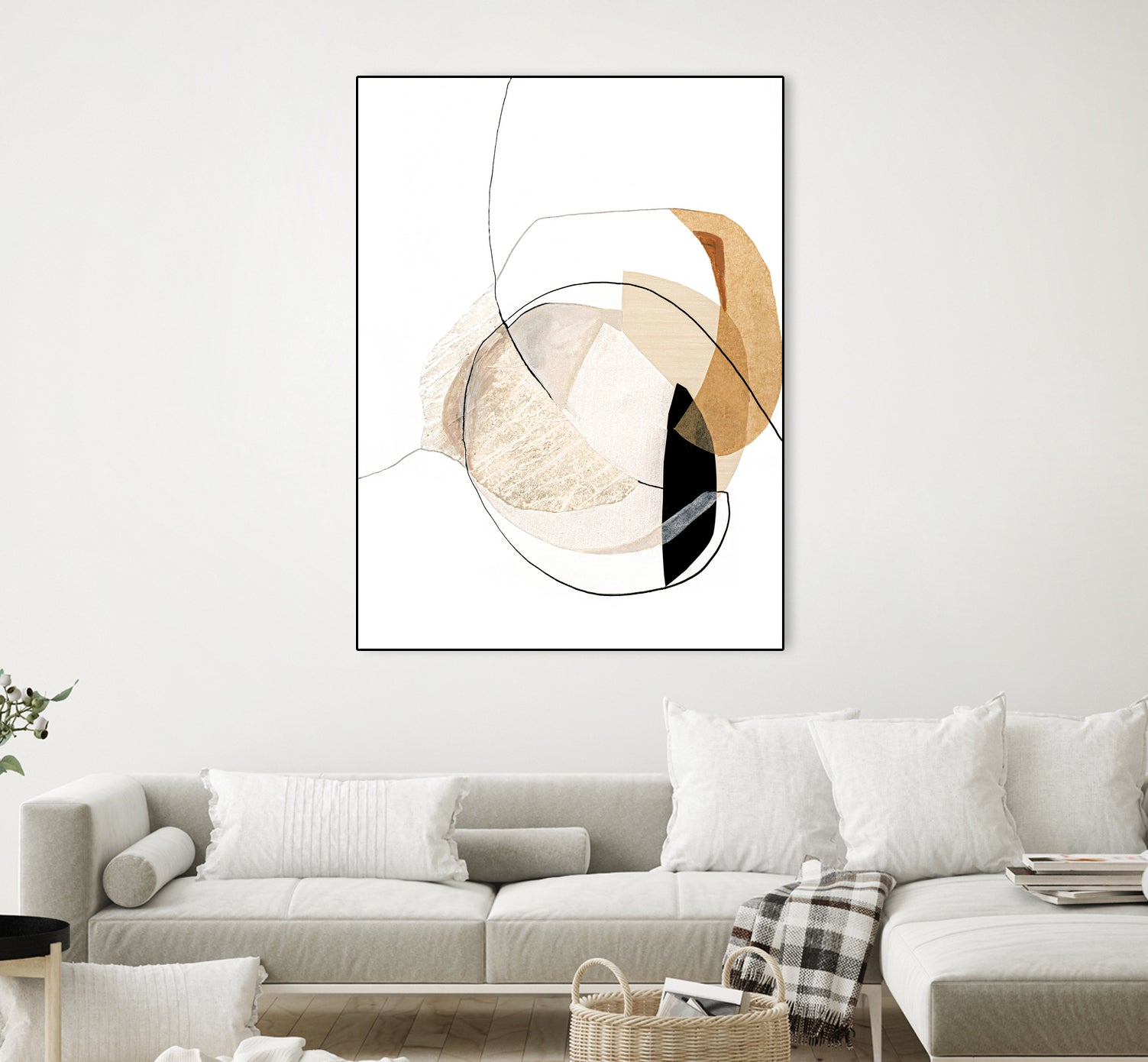 Graphical  Shapes 4 by Design Fabrikken  on GIANT ART - black abstract