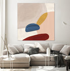 Pink Pebbles II by Eva Watts  on GIANT ART - pink shapes