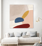 Pink Pebbles II by Eva Watts  on GIANT ART - pink shapes