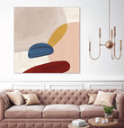 Pink Pebbles II by Eva Watts  on GIANT ART - pink shapes