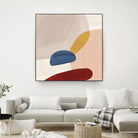 Pink Pebbles II by Eva Watts  on GIANT ART - pink shapes