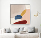 Pink Pebbles II by Eva Watts  on GIANT ART - pink shapes