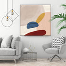 Pink Pebbles II by Eva Watts  on GIANT ART - pink shapes