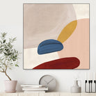 Pink Pebbles II by Eva Watts  on GIANT ART - pink shapes