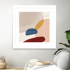 Pink Pebbles II by Eva Watts  on GIANT ART - pink shapes