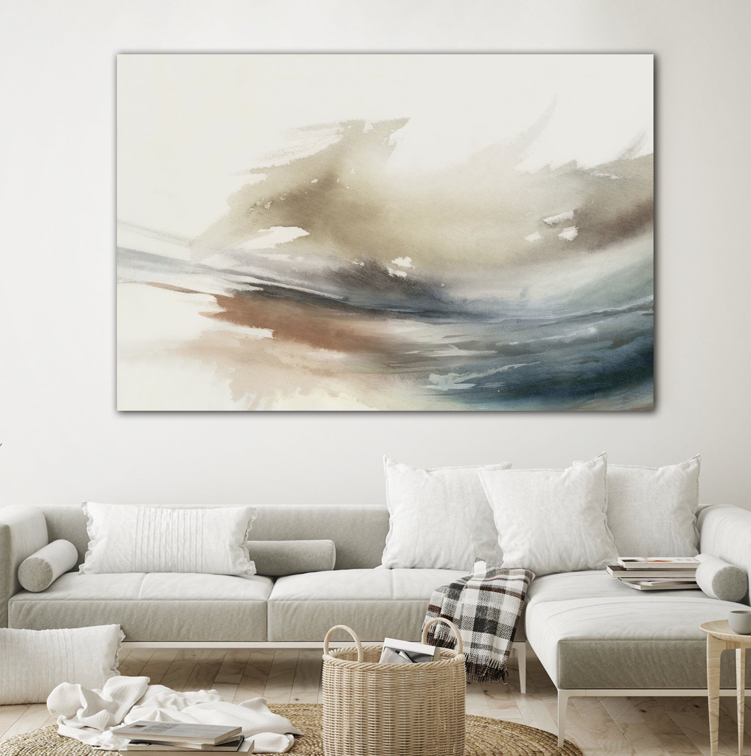 Gentle Abstractions  by Pi Studio  on GIANT ART - brown cloud dancer 