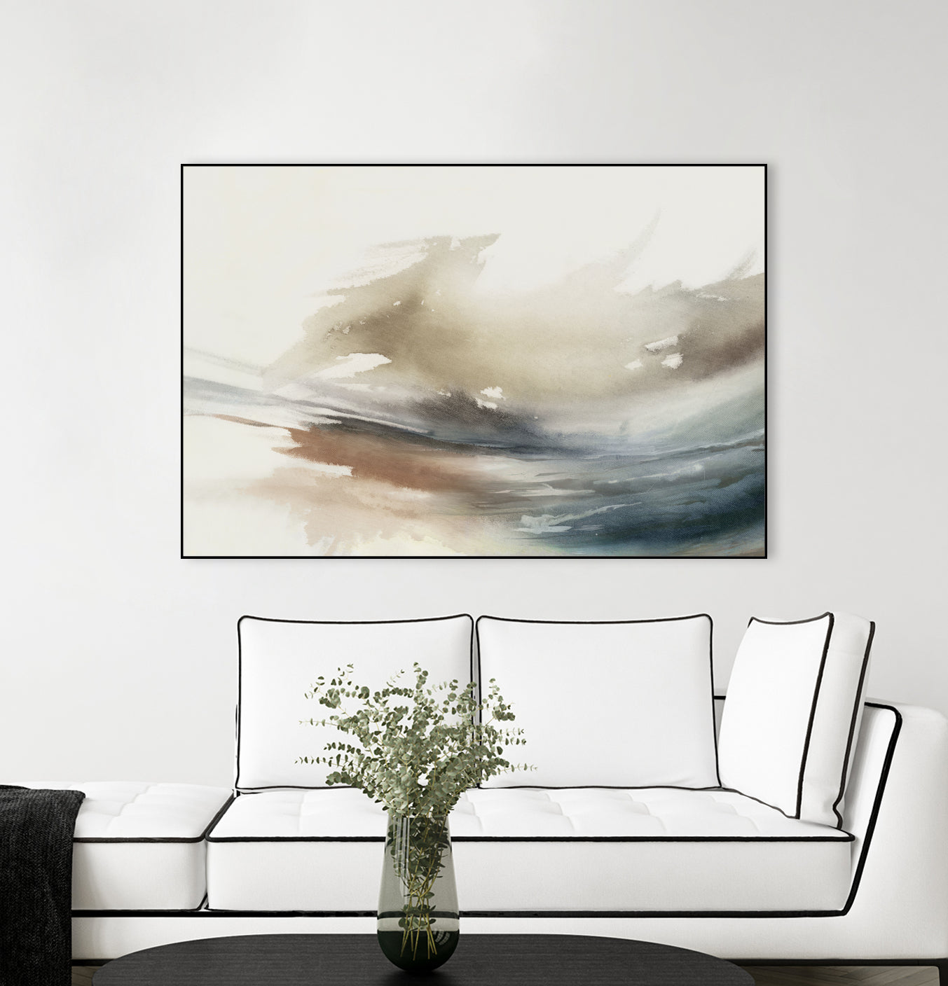 Gentle Abstractions  by Pi Studio  on GIANT ART - brown cloud dancer 