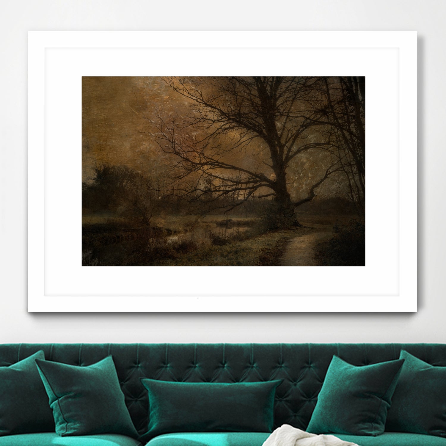 Old tree by Nel Talen on GIANT ART - forest mood forest