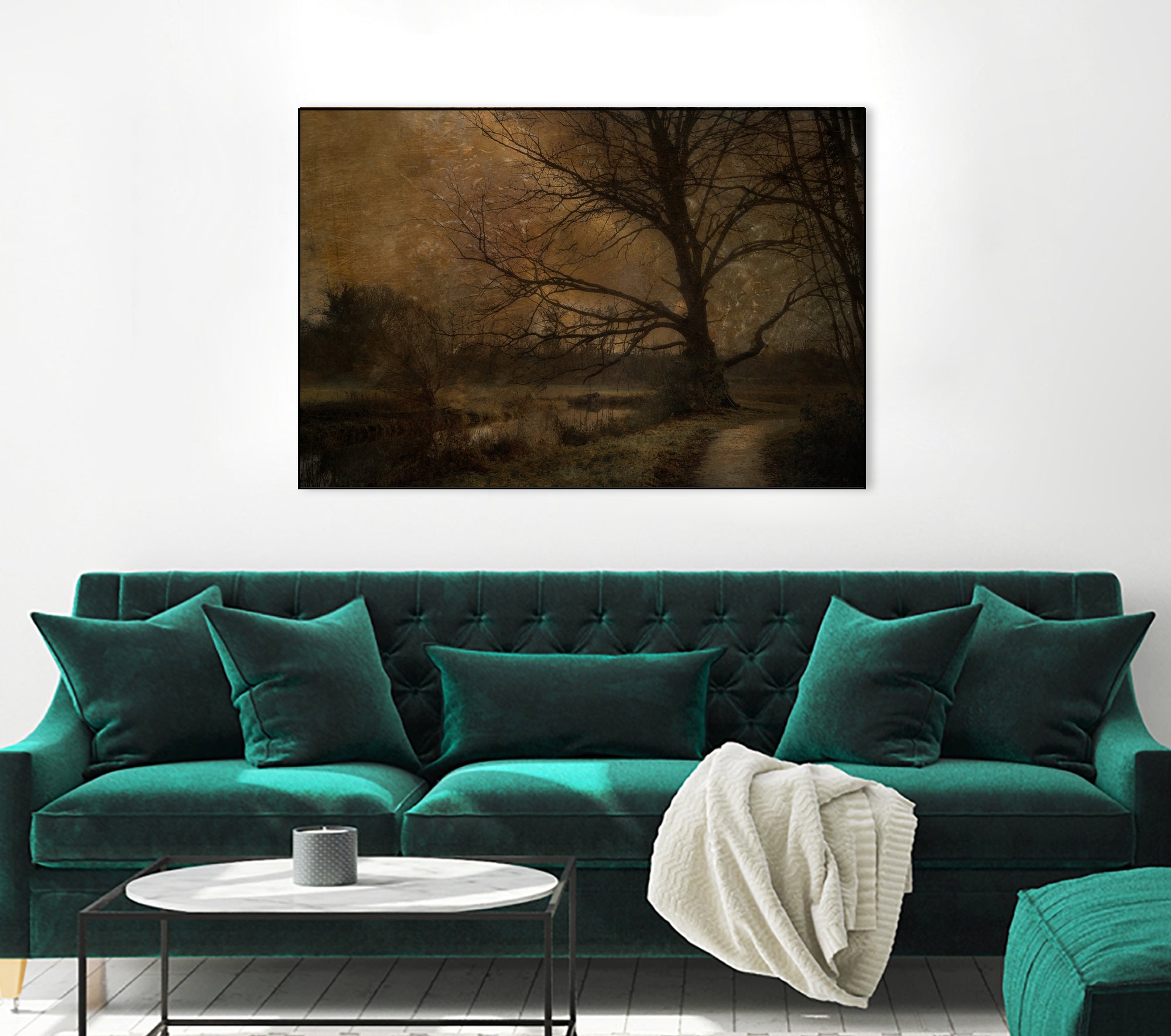 Old tree by Nel Talen on GIANT ART - forest mood forest