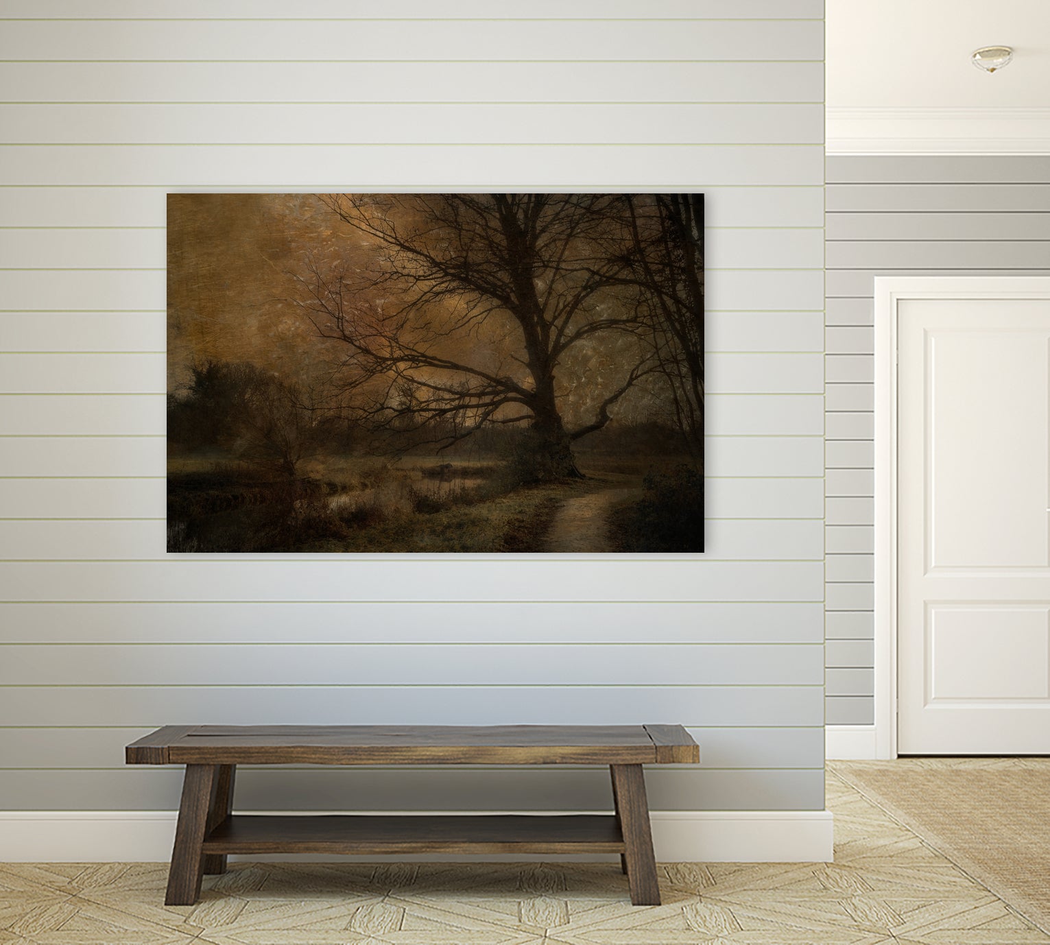 Old tree by Nel Talen on GIANT ART - forest mood forest