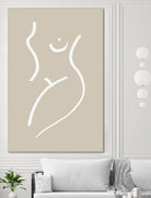 Body Sketch Sand by Pictufy on GIANT ART - line art woman