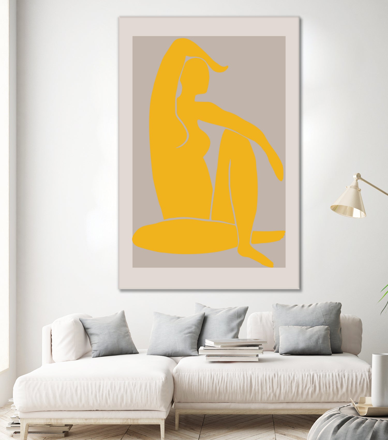 Yellow Figure by Pictufy on GIANT ART - figurative woman